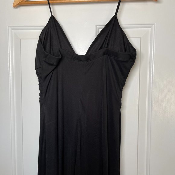 Floor Length Black Dress - Picture 3 of 5